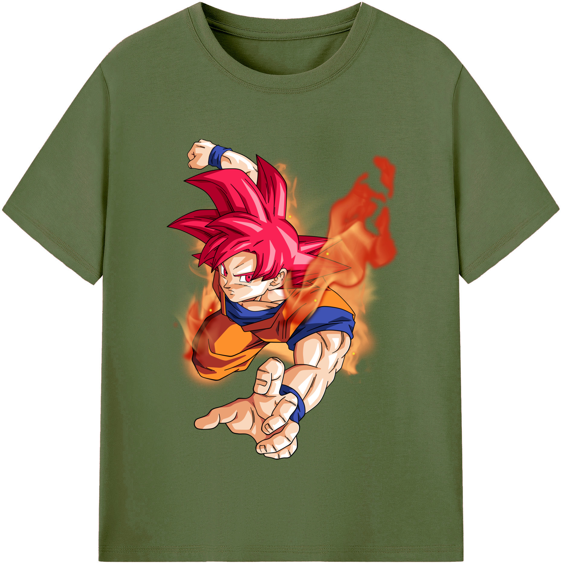 （画像用） ドラゴンボール 孫悟空（そん ごくう）Son Goku カカロット DRAGON BALL Kakarotto 綿100％半袖Tシャツ（フロントプリント）